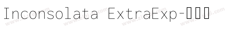 Inconsolata ExtraExp字体转换